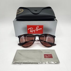 Ray-Ban Sunglasses RB4171 Erika Rubber Havana Brown Gradient Dark Brown Lens